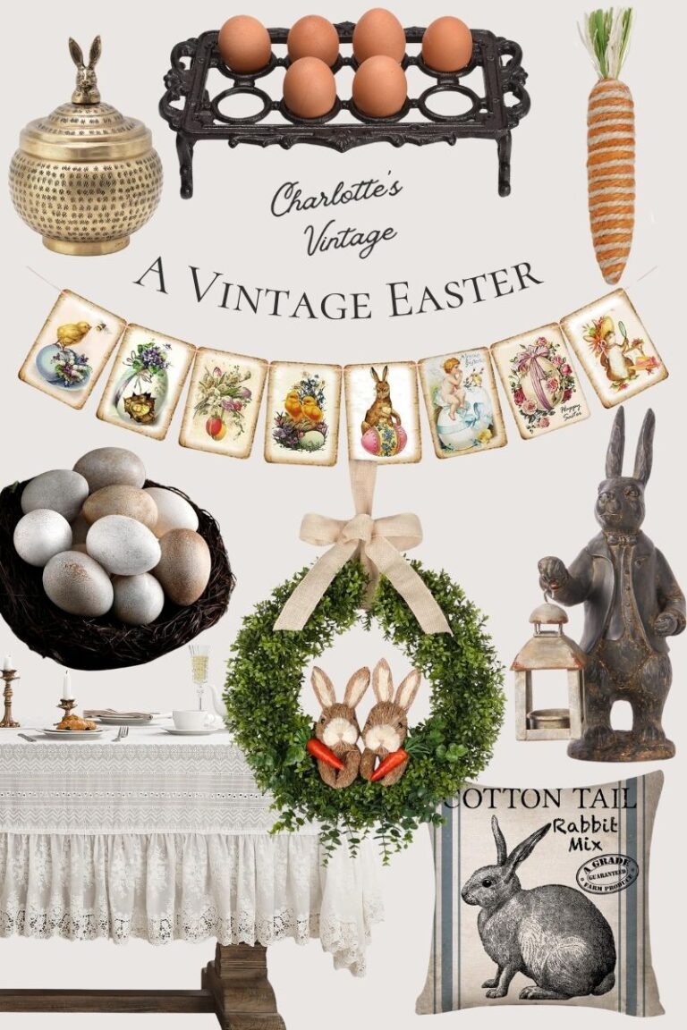 A vintage easter infographic